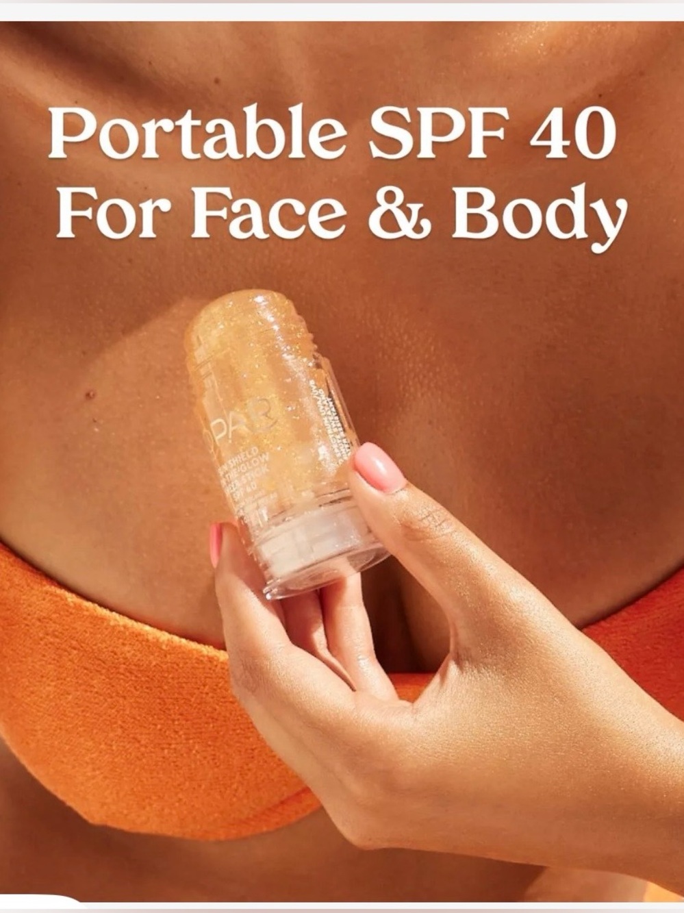 Kopari Sun Shield On-The-Glow Sheer Stick — Bronzy Peach SPF 40 - Picture 2 of 7